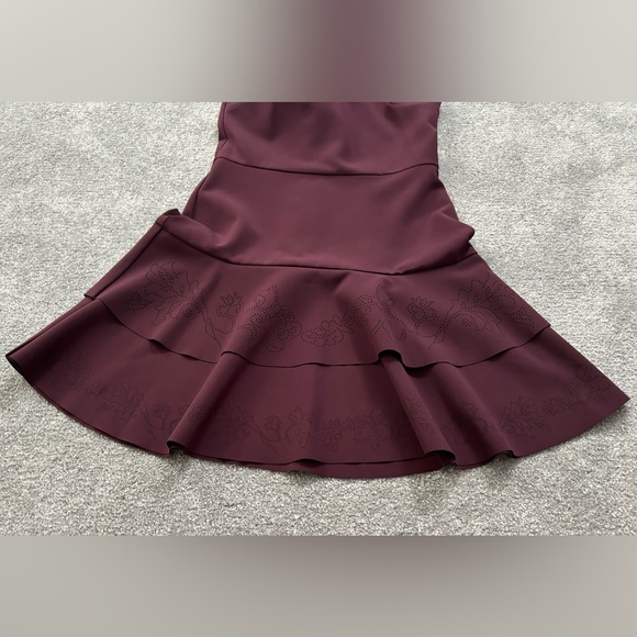 NWT Parker mini dress in color “raisin” size 6. Beautiful cut-out flower accents - Picture 8 of 8